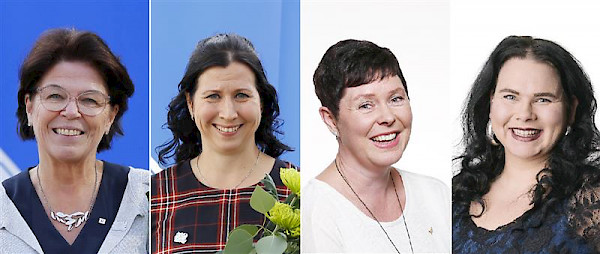 Silja Paavola, Anne Heiskanen, Päivi Inberg och Hanna Jokinen