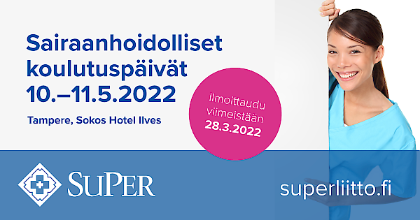 SuPerin sairaanhoidollisen päivät 10.-11.5.2022, nuori nainen